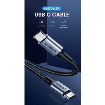 UGREEN 70429 USB-C to USB-C  M/M 100W PD Fast Charging Cable 2M